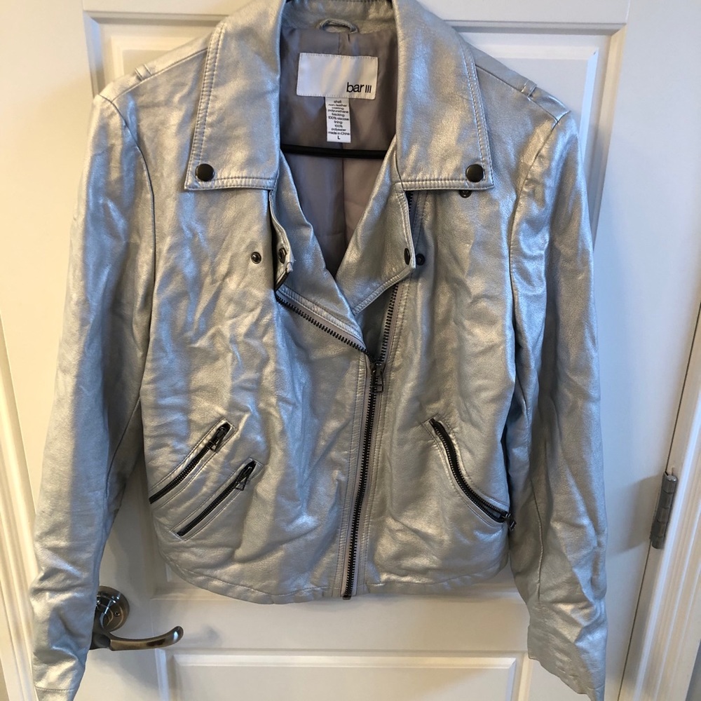 Faux leather jacket